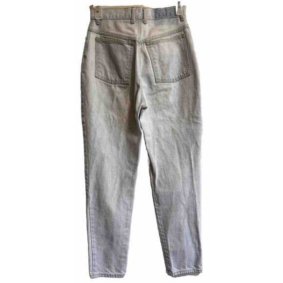 VTG Bongo Mom Jeans Sz 7 Button Fly Hi Rise USA 80’s 90s Light Wash Rock Grunge - Picture 2 of 7